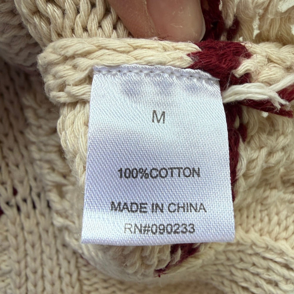 L.A. Hearts Chunky Cotton Colorblock Knit Sweater M - Picture 8 of 9